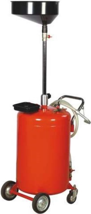OIL DRAIN / EVACUATOR 100L TANK ON WHEELS